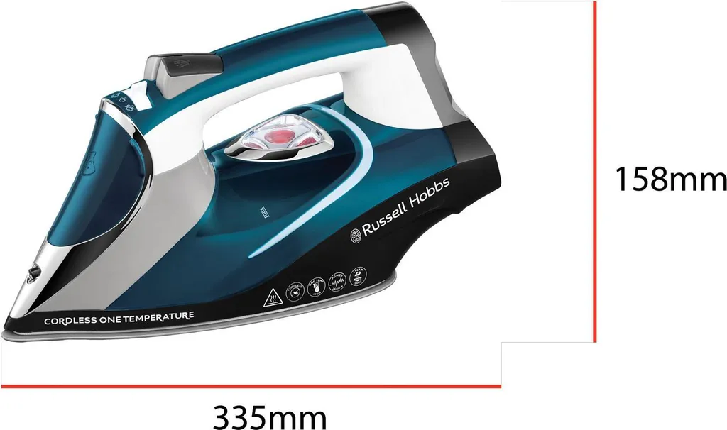 RUSSELL HOBBS Dampfbügeleisen Kabellos Cordless One Temp 26020-56 2600W Akku – Bild 10