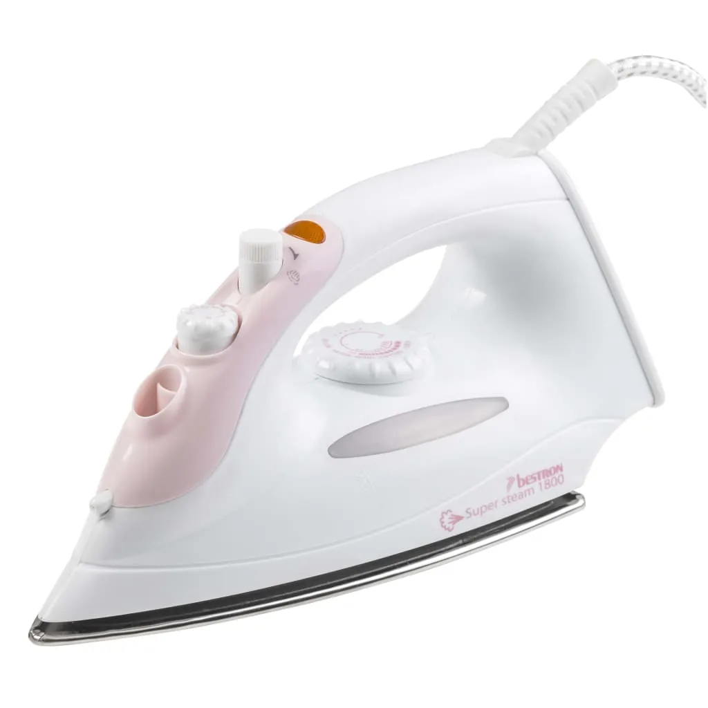 Bestron Dampfbügeleisen AEA6088P 1800 W Weiß Und Rosa – Bild 4