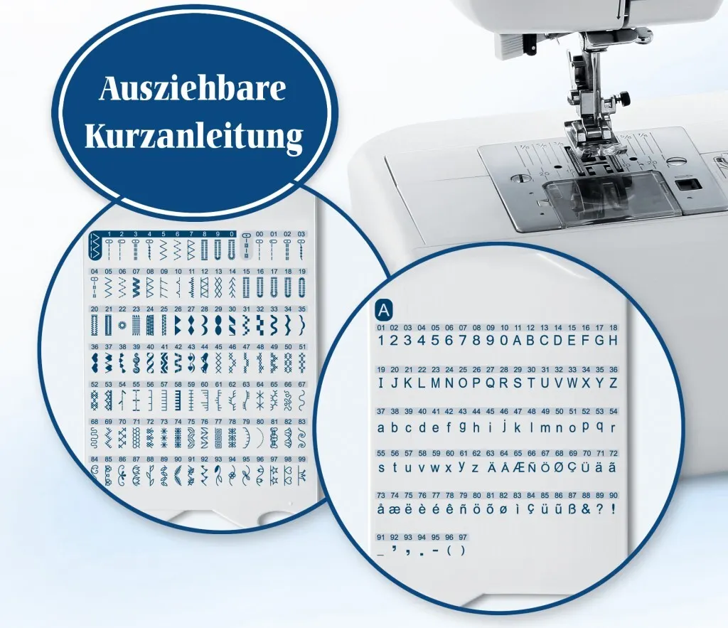 Carina Professional Blue Computer-Nähmaschine – Bild 2