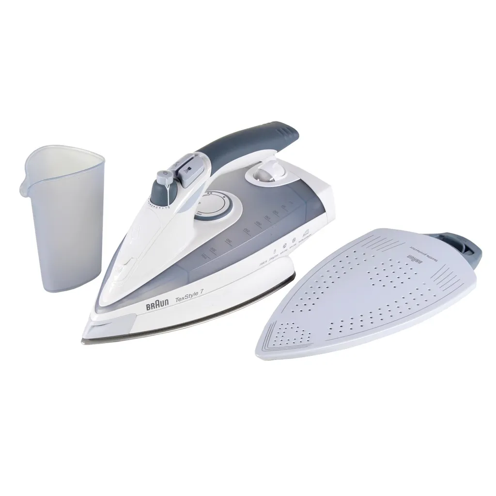 BRAUN TexStyle 775 ETP Dampfbügeleisen 2400 Watt Dreiecks-Dampfstoß Grau – Bild 3