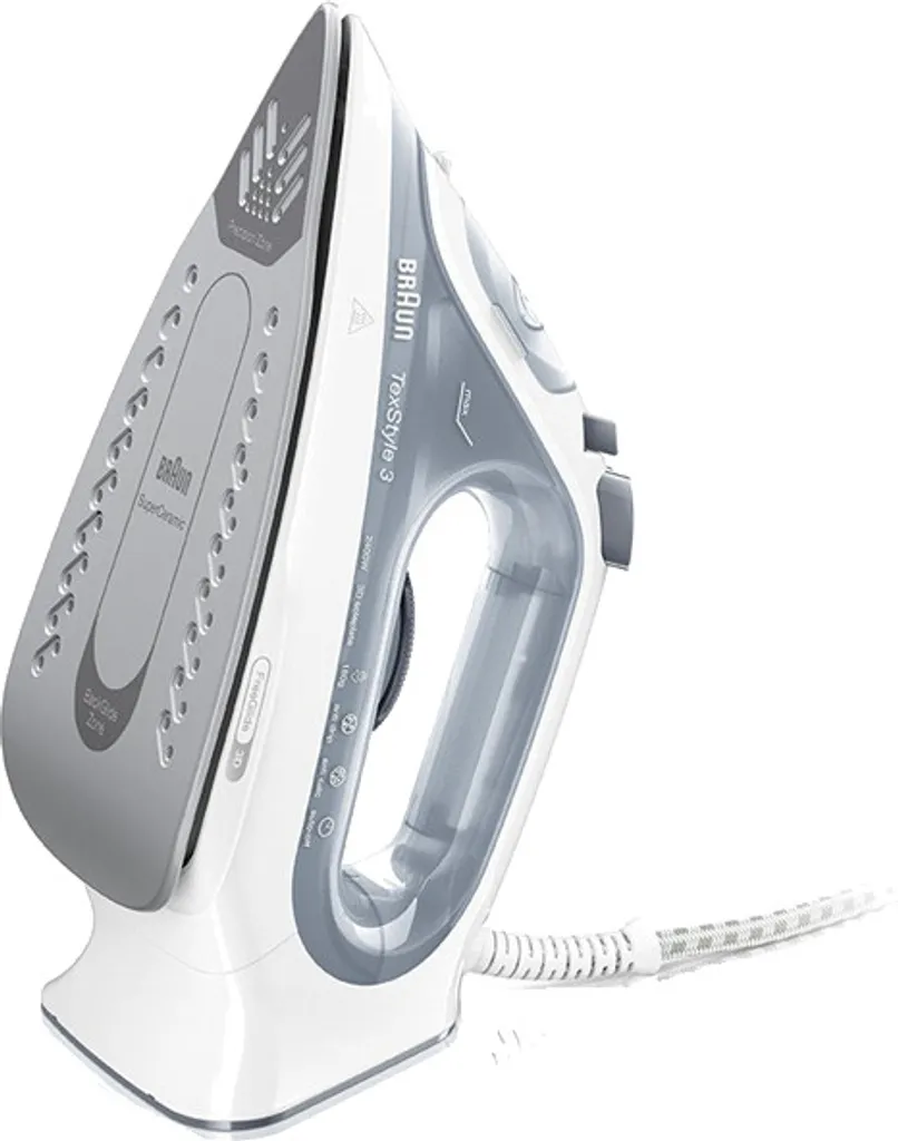 Braun SI 3054 Dampfbügeleisen Keramik-Bügelsohle 2400 W Grau