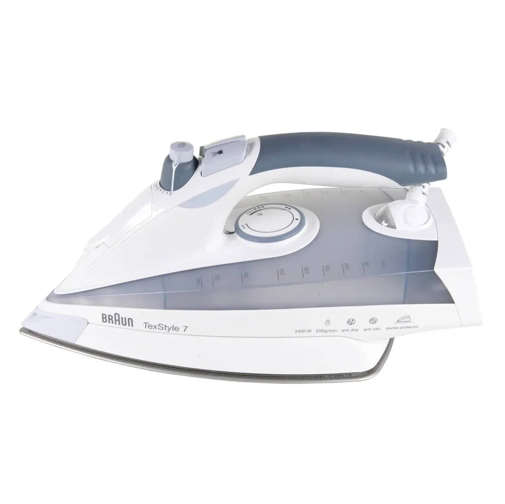BRAUN TexStyle 775 ETP Dampfbügeleisen 2400 Watt Dreiecks-Dampfstoß Grau – Bild 4