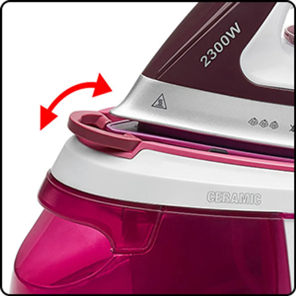 Bomann DBS 6034 CB Dampfbügelstation, Superglide-Keramiksohle, 3,5 Bar Dampfdruck, Elektronisches Anti-Tropf-System, 2300W, Weiß-flieder – Bild 11