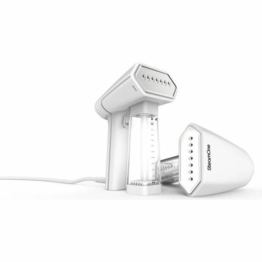 STEAMONE SN20GW - Weißer Tragbarer Dampfgarer - 1600 W - 25 G Pro Minute - Fertig In 45 Scd - 140 Ml