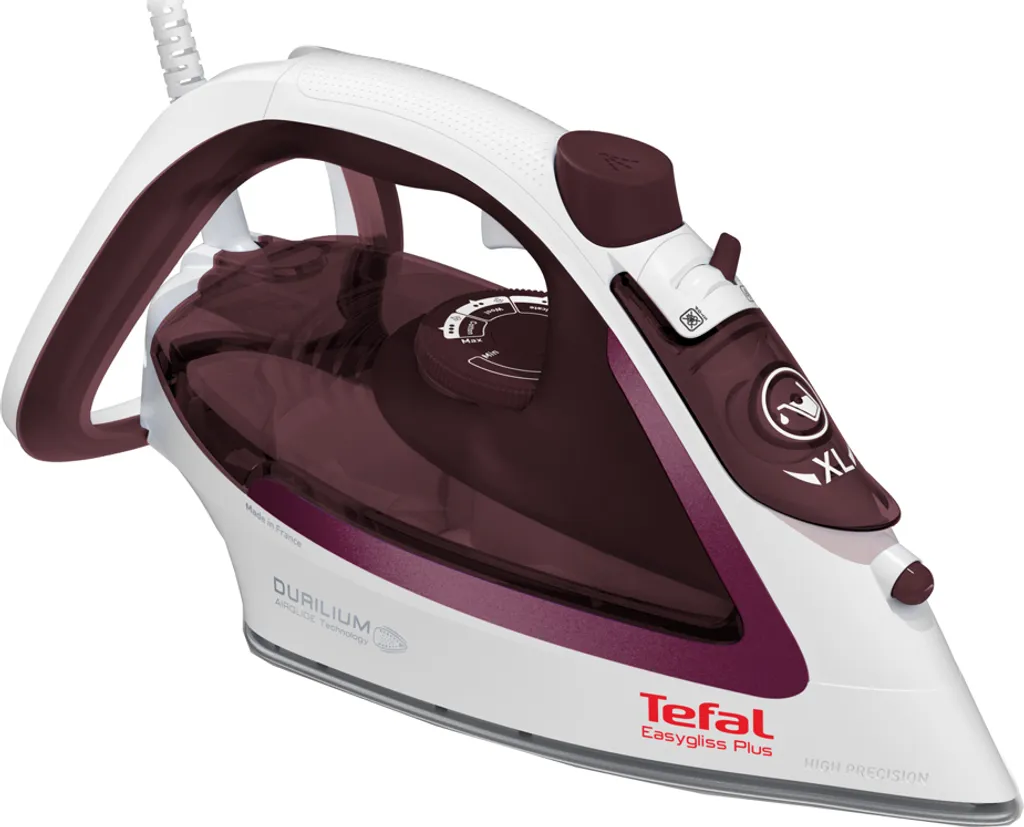 Tefal Dampfbügeleisen Easygliss FV5714 Weiß/beere