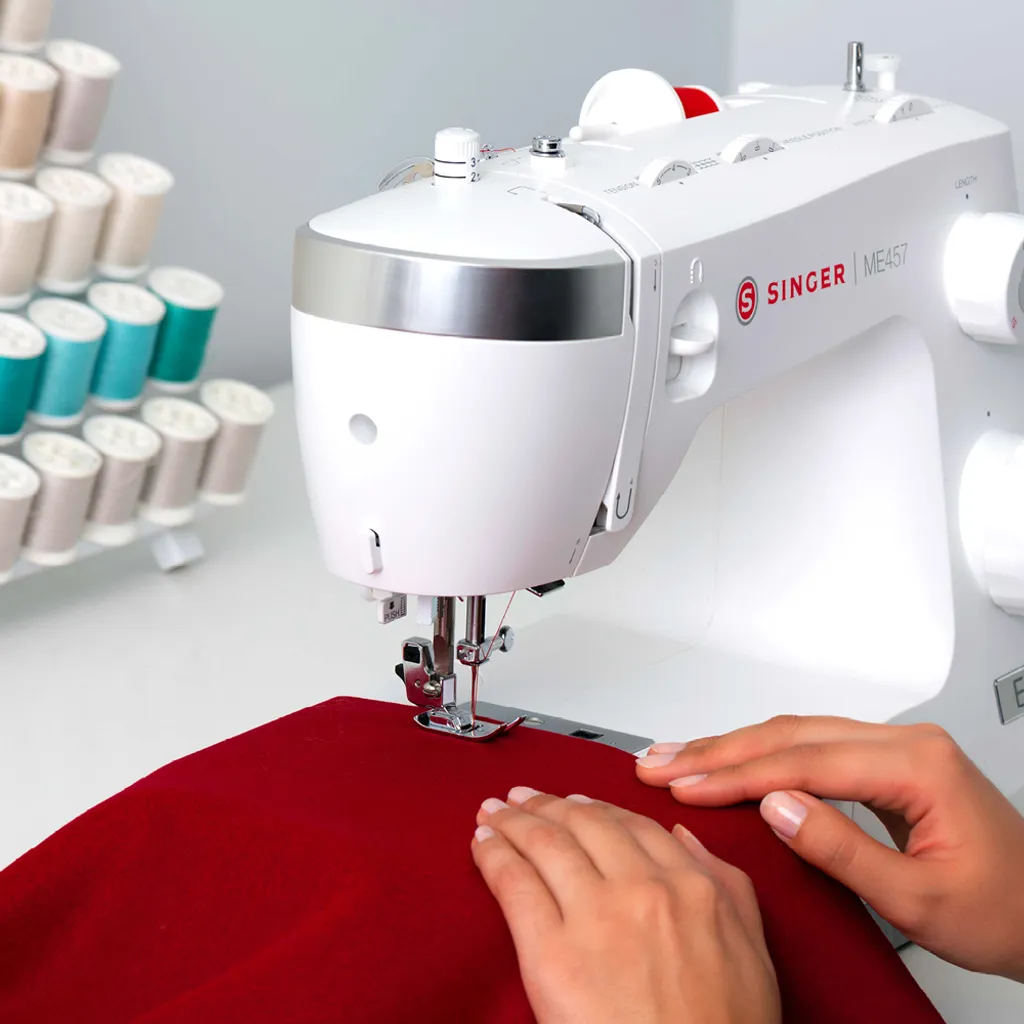 Singer Nähmaschine ME457 Stichzahl 33, Knopflochzahl 1, Weiß – Bild 5