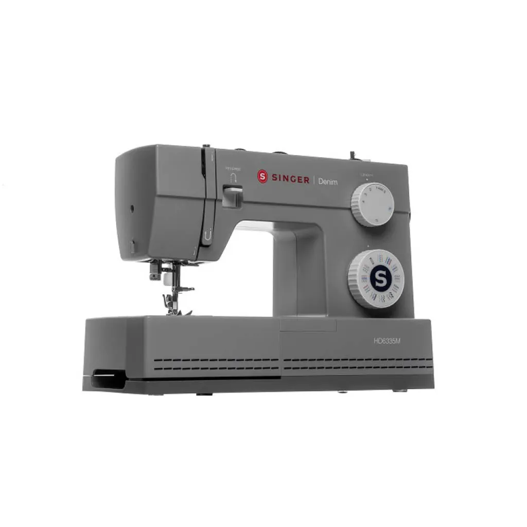 SINGER Heavy Duty, Grau, Automatische Nähmaschine, Sägen, Drehregler, Elektro – Bild 5