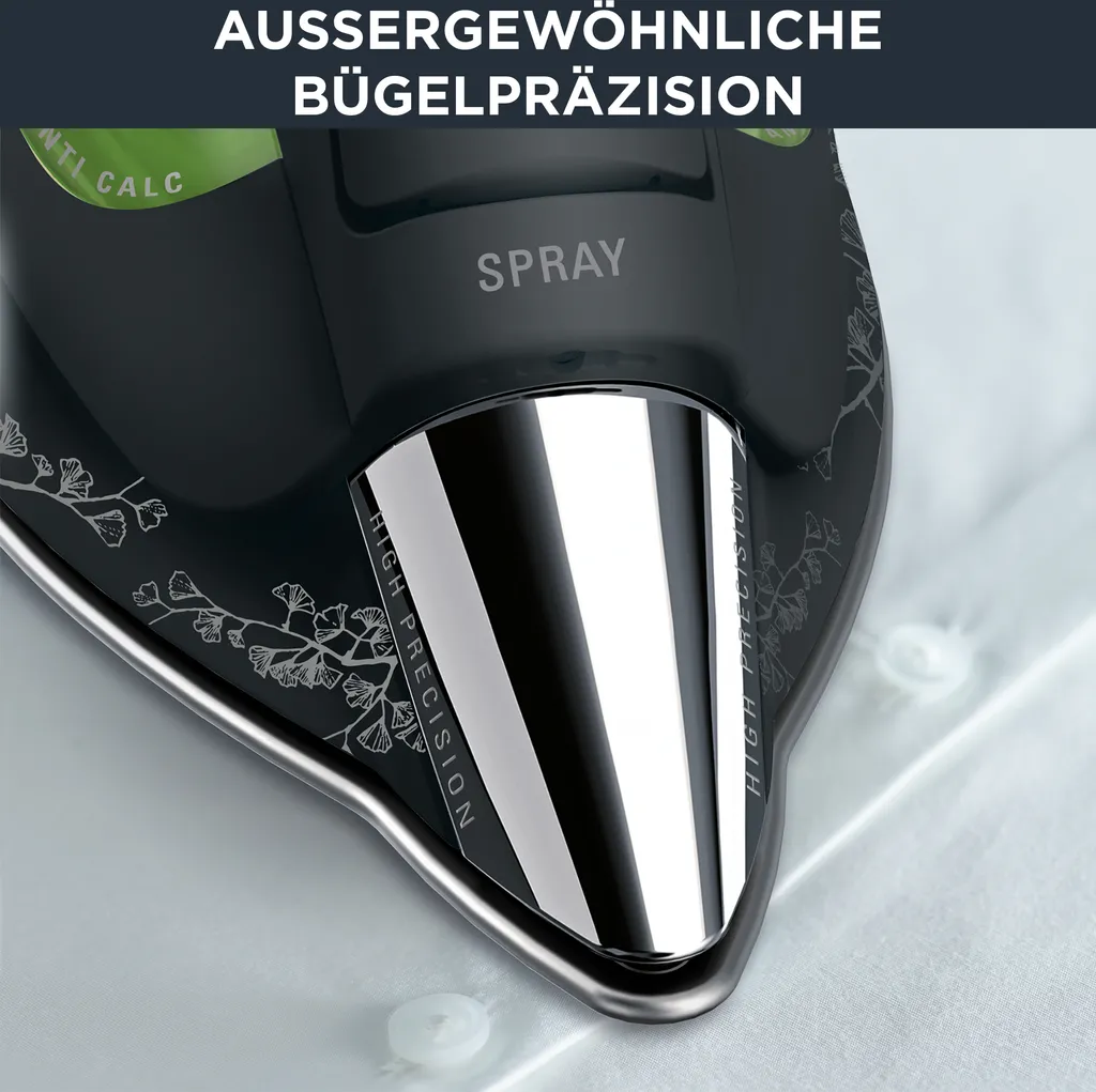 Rowenta DW6030 Eco Intelligence Dampfbügeleisen - Schwarz/ Grün – Bild 5
