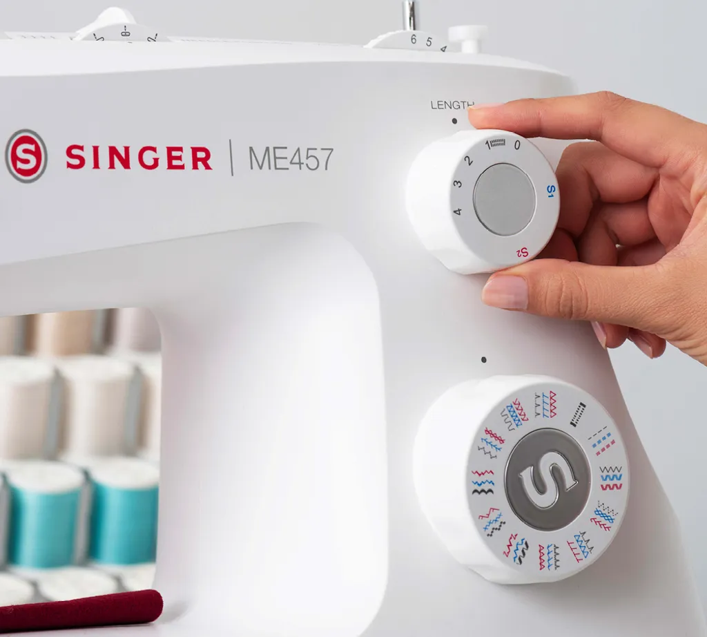 Singer Nähmaschine ME457 Stichzahl 33, Knopflochzahl 1, Weiß – Bild 4