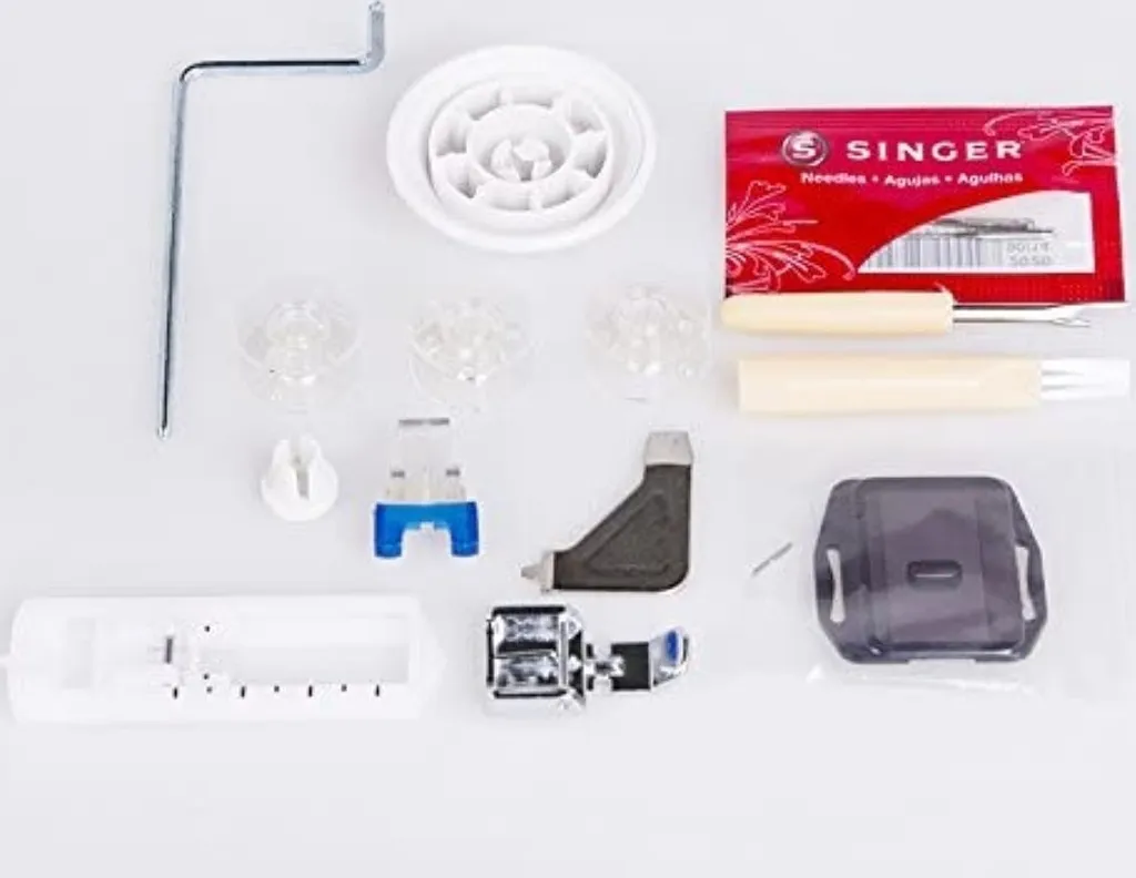 Singer Simple 3210 - Mechanische Nähmaschine, 10 Stiche, 120 V, Farbe White Und Pink – Bild 3