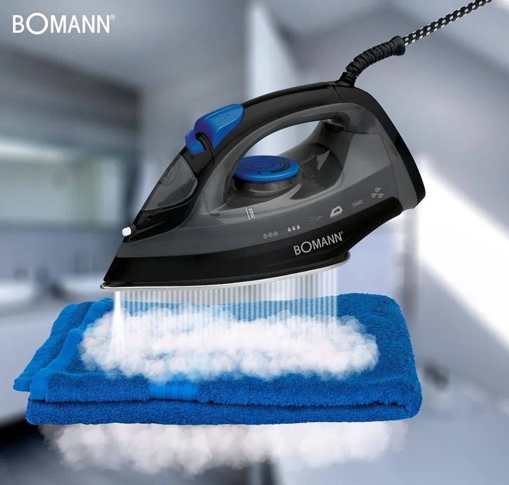 BOMANN Dampfbügelautomat DB 6003 CB Schwarz/blau Dampf Bügeleisen 7 Funktionen – Bild 13