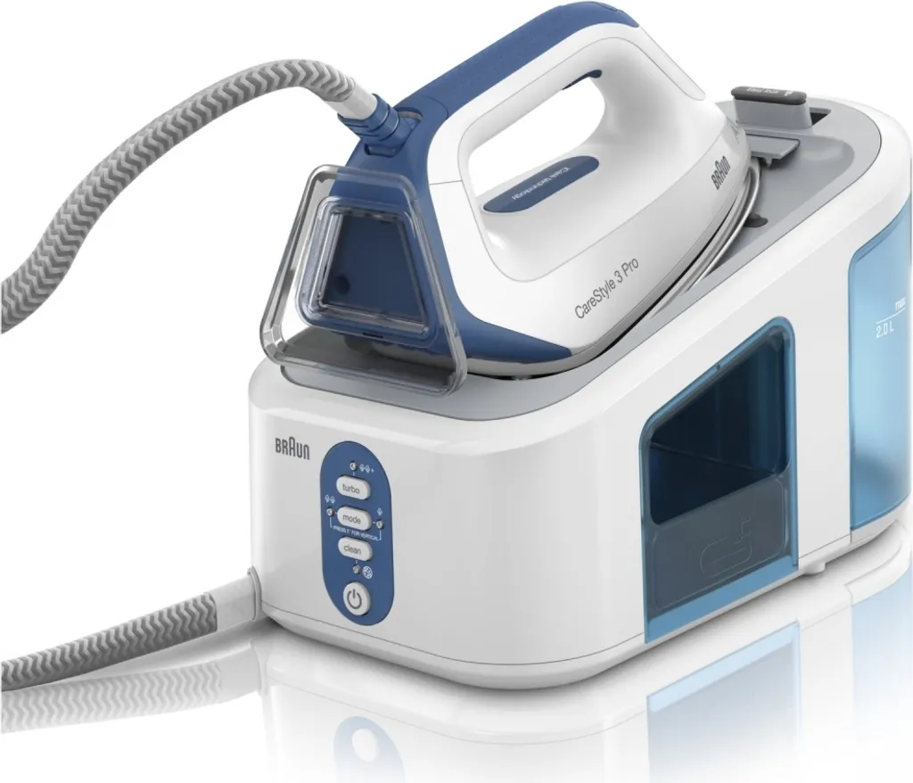Braun CareStyle 3 IS 3157 BL 2400 W 2 L EloxalPlus Soleplate Blau, Weiß – Bild 2