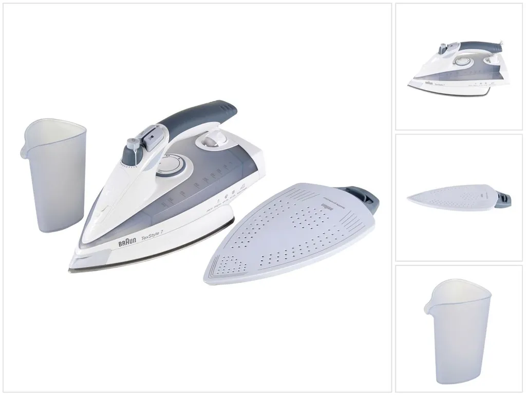 BRAUN TexStyle 775 ETP Dampfbügeleisen 2400 Watt Dreiecks-Dampfstoß Grau – Bild 2
