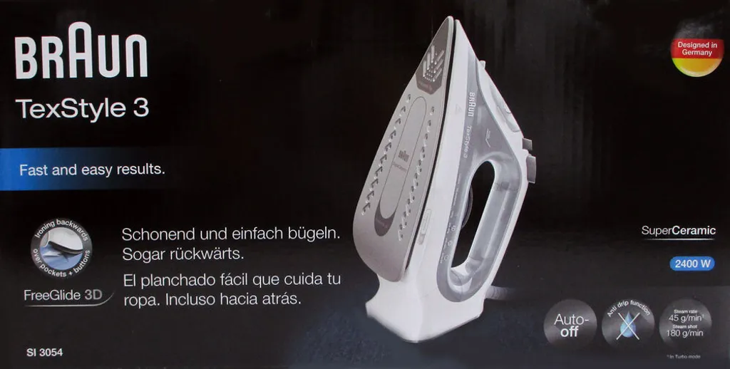 Braun SI 3054 Dampfbügeleisen Keramik-Bügelsohle 2400 W Grau – Bild 10