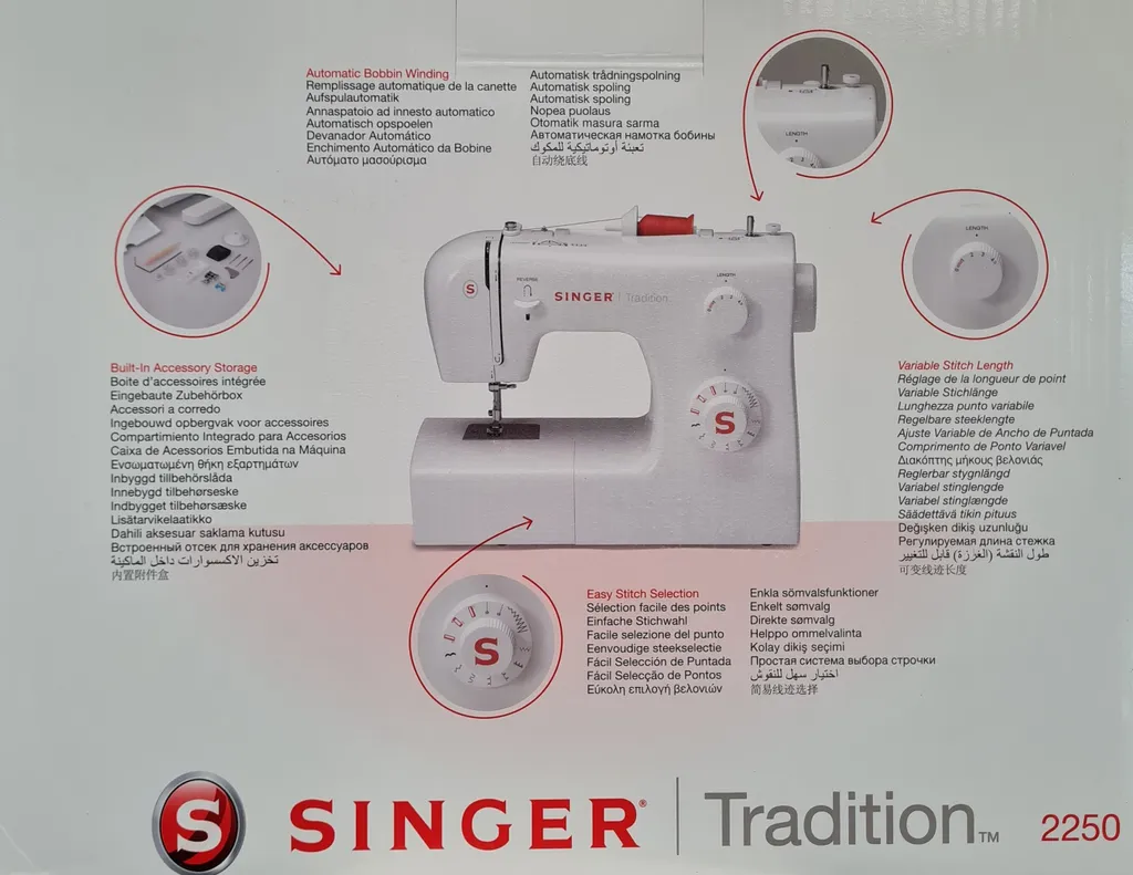 Singer Nähmaschine Tradition 85 W Weiß 2250 – Bild 18