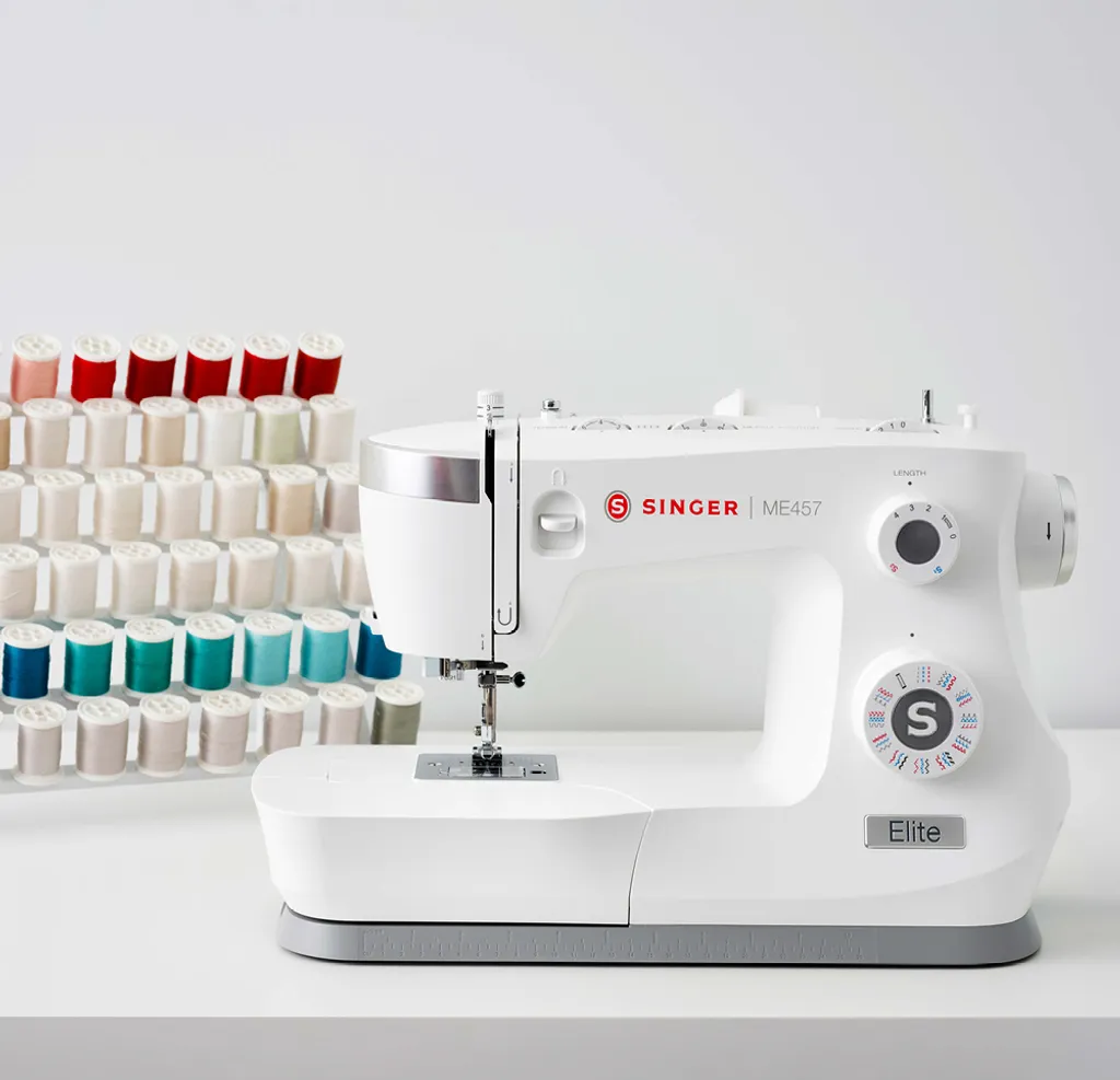 Singer Nähmaschine ME457 Stichzahl 33, Knopflochzahl 1, Weiß – Bild 3