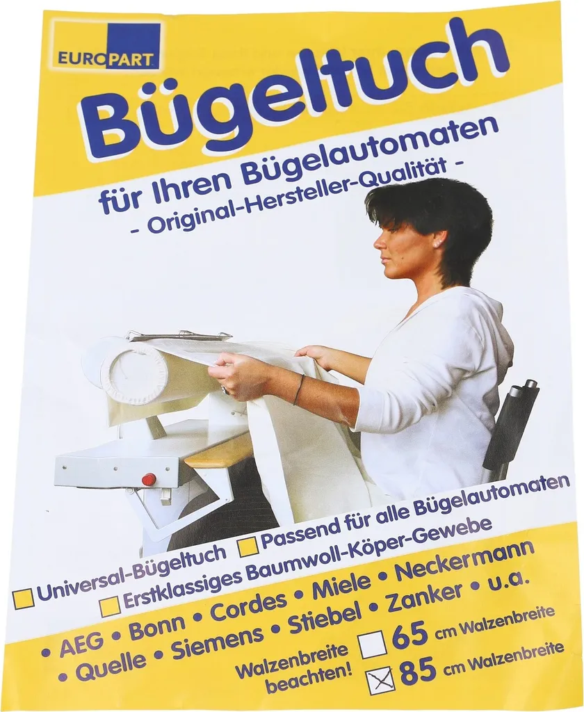 Bügeltuch Universal Bügelautomat 85cm Baumwolle AEG Electrolux 8996470168700 Miele1566620 Bosch Siemens 00450183 – Bild 9