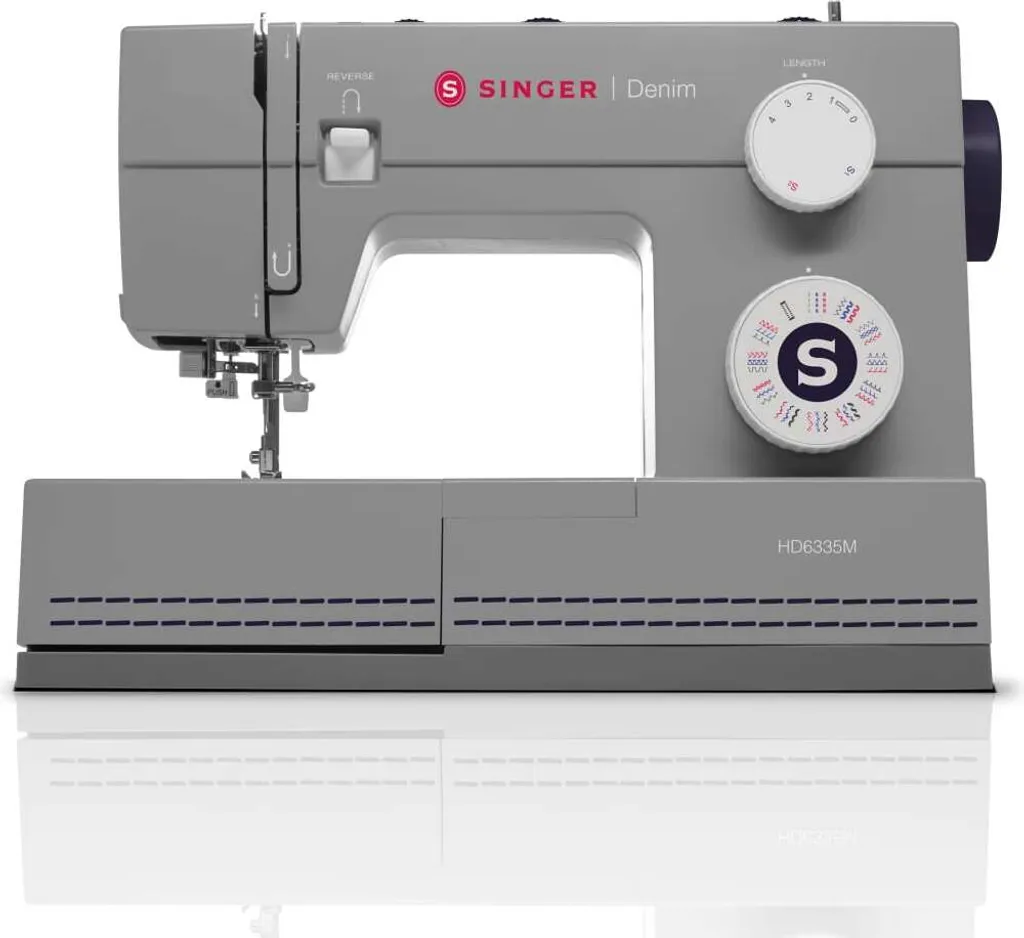 SINGER Heavy Duty, Grau, Automatische Nähmaschine, Sägen, Drehregler, Elektro – Bild 3