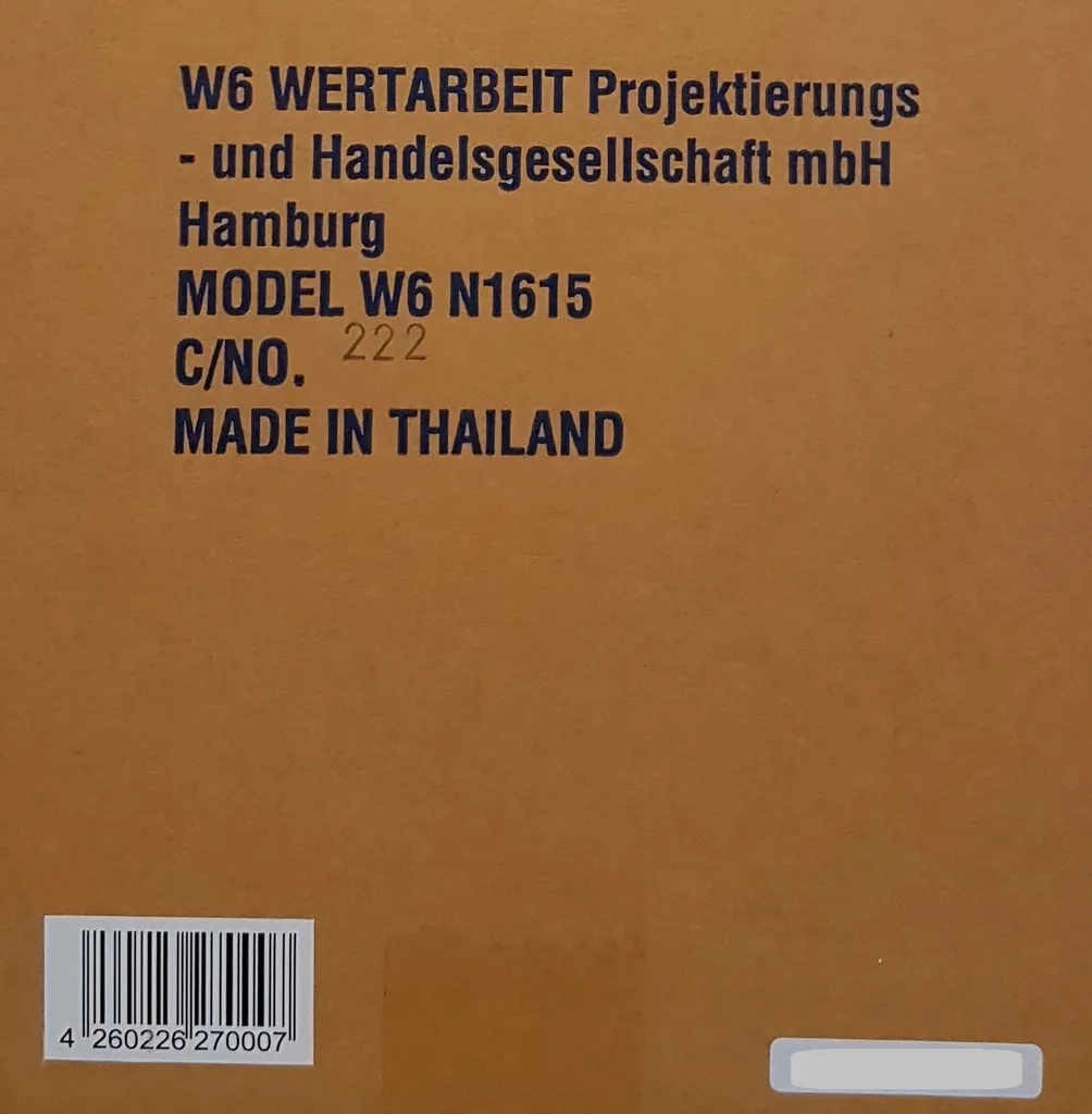 W6 Freiarm Super Nutzstich-Nähmaschine; N 1615 – Bild 2