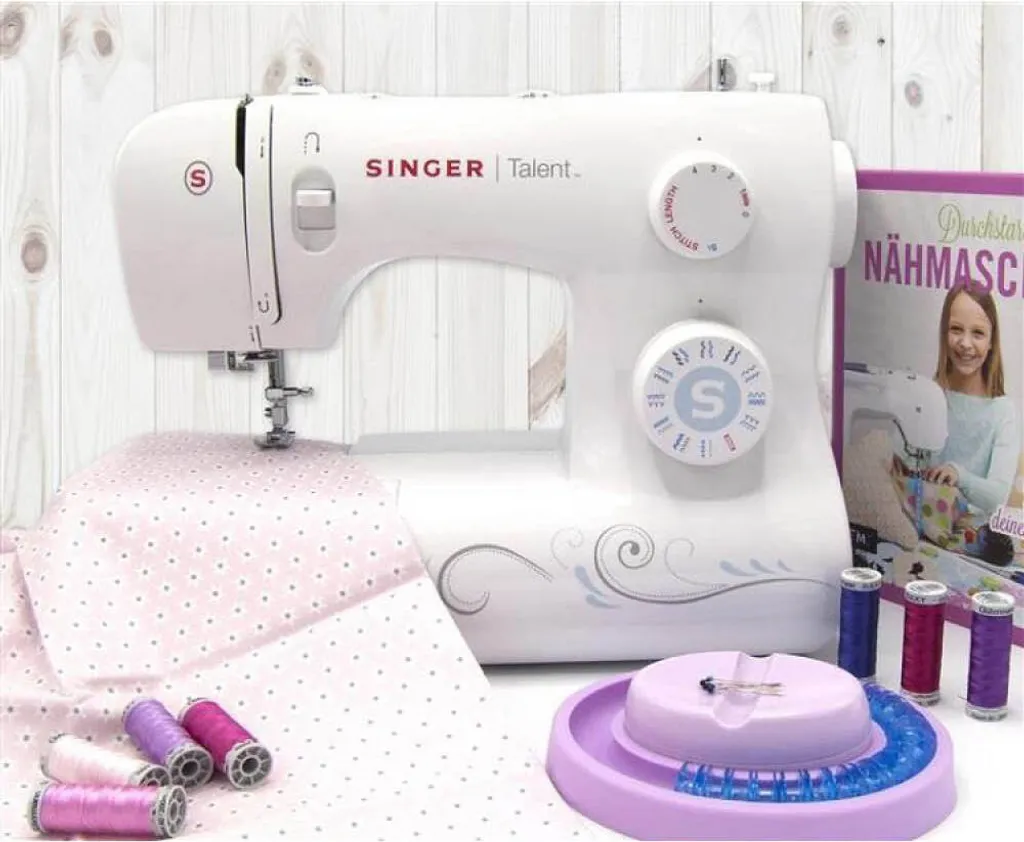 Singer Nähmaschine Talent F 3323 75W Weiß – Bild 2