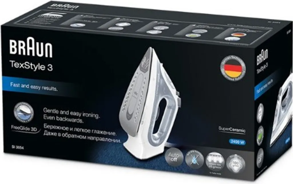 Braun SI 3054 Dampfbügeleisen Keramik-Bügelsohle 2400 W Grau – Bild 8