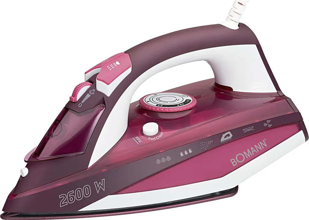 BOMANN Dampfbügelautomat DB 6005 CB Weiß/rot Dampf Bügeleisen 7 Funktionen – Bild 11