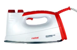 Rotel Professional Extra Edelstahlsohle Dampfbügeleisen 800 W Rot