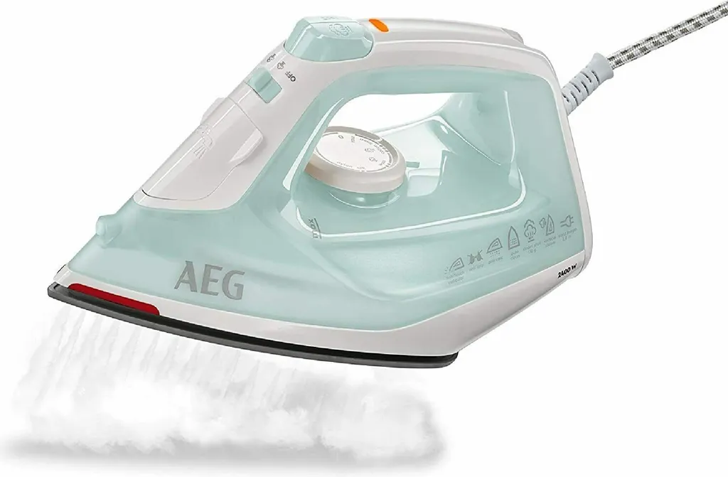 AEG DB1740 Dampfbügeleisen, Keramiksohle, 2400 Watt, Vertikaldampf, Anti-Kalk, Abschaltautomatik – Bild 2