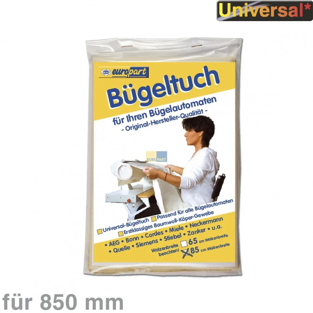 Bügeltuch Universal Bügelautomat 85cm Baumwolle AEG Electrolux 8996470168700 Miele1566620 Bosch Siemens 00450183 – Bild 11