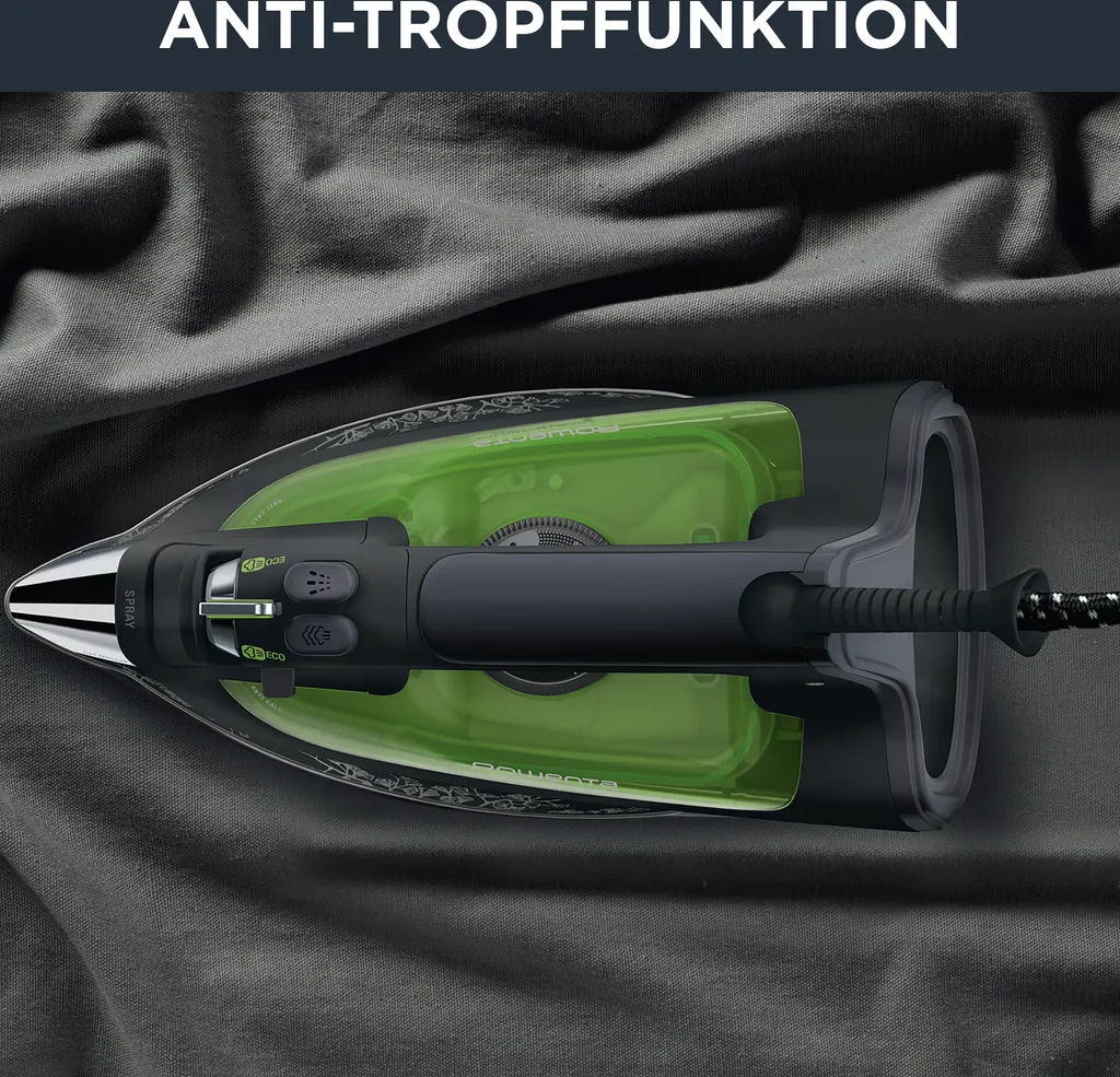 Rowenta DW6030 Eco Intelligence Dampfbügeleisen - Schwarz/ Grün – Bild 4