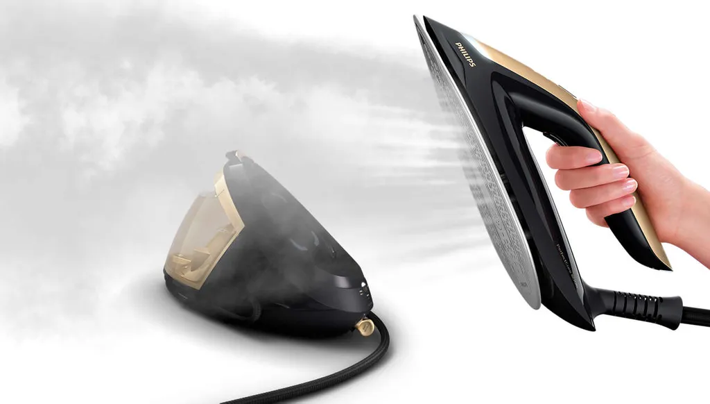 Philips PerfectCare Bügelstation, Keramiksohle, 170 G/min Konstanter. Dampf, 8.5 Bar, 2700 W, Schwarz (PSG8140/80) – Bild 8