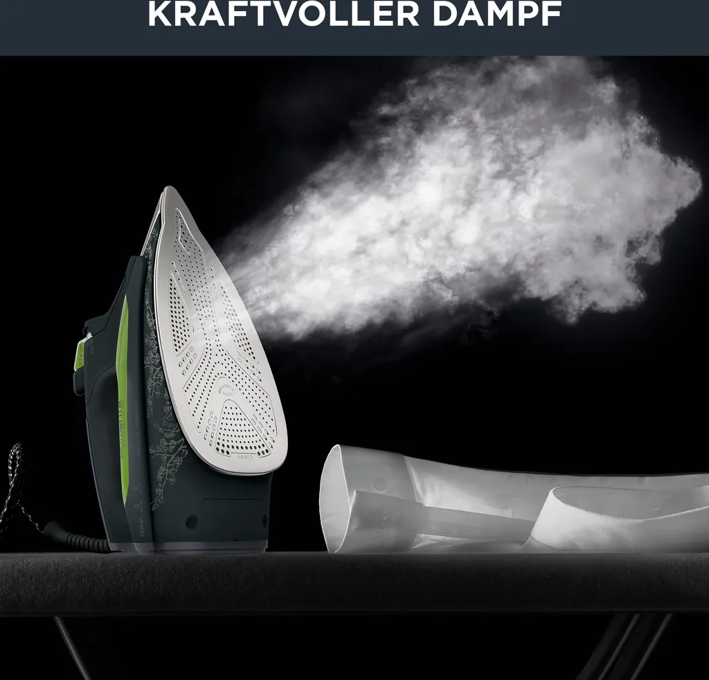 Rowenta DW6030 Eco Intelligence Dampfbügeleisen - Schwarz/ Grün – Bild 3