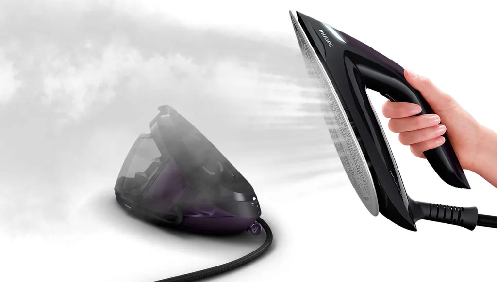 Philips PerfectCare Bügelstation, Keramiksohle, 170 G/min Konstanter. Dampf, 8.5 Bar, 2700 W, Schwarz (PSG8160/30) – Bild 8