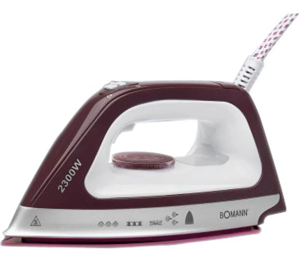 Bomann DBS 6034 CB Dampfbügelstation, Superglide-Keramiksohle, 3,5 Bar Dampfdruck, Elektronisches Anti-Tropf-System, 2300W, Weiß-flieder – Bild 17