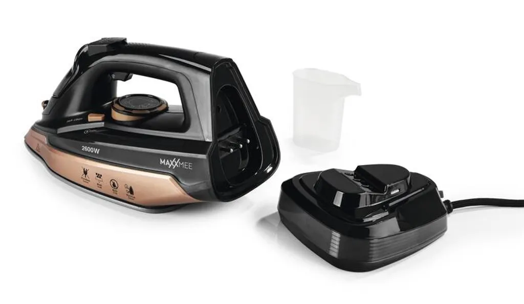 MAXXMEE Dampfbügeleisen - Mit Tropfstopp-, Antikalk- Und Selbstreinigungsfunktion Dampfbügeleisen Bügeleisen Kabellos Antikalk Selbstreinigung Tropfstop Keramik – Bild 12