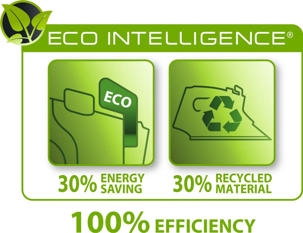 Rowenta DW6030 Eco Intelligence Dampfbügeleisen - Schwarz/ Grün – Bild 6